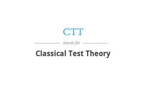 Načela in aplikacije klasične teorije testov (CTT)