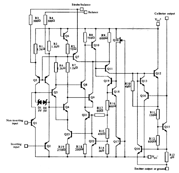 LM311D Schematic Diagram